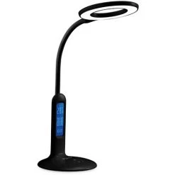 AGS Lampe De Table Bureau LED NOIR 7W Avec Calendrier
