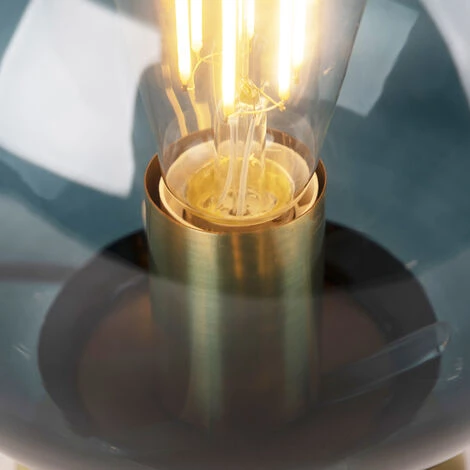 QAZQA Pallon - Suspension Art Deco - 1 Lumière - Ø 200 Mm - Bleu - Art Deco - Éclairage Intérieur - Salon I Chambre - Bleu 5 QAZQA Pallon - Suspension Art Deco - 1 Lumière - Ø 200 Mm - Bleu - Art Deco - Éclairage Intérieur - Salon I Chambre - Bleu – Image 5