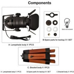 BARCELONA LED Lampe Sur Pied "Cinéma 2" -Lampe Soldes Boutique 11711999 3