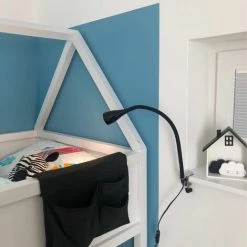 B.K.LICHT Lampe De Table à Pince LED Dimmable Lampe De Lecture Flexible Lampe De Chevet Noire 5W -Lampe Soldes Boutique 13224076 5