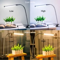 Lixada Bureau LED Clamp USB Lampe De Table Reglable Pince Flexible Gooesneck Lumiere 6W 18LED -Lampe Soldes Boutique 13237901 4