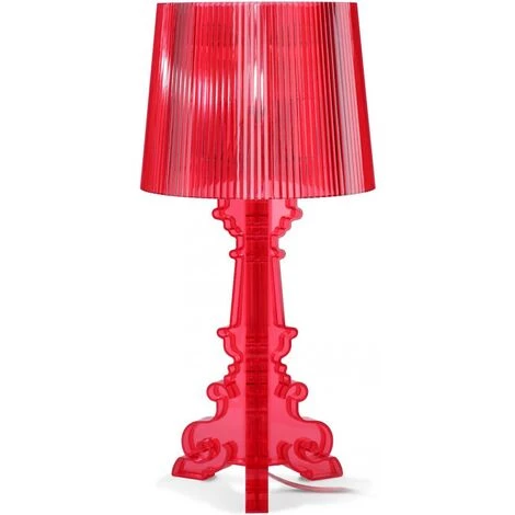 PRIVATEFLOOR Lampe De Table Bour - Petit Modèle Rouge - Acrylique, Plastique - Rouge 1 PRIVATEFLOOR Lampe De Table Bour - Petit Modèle Rouge - Acrylique, Plastique - Rouge