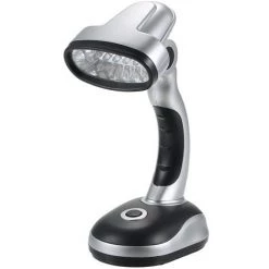ASUPERMALL Lampe De Bureau A 12 Del, Fonctionnement A Piles Aa *, Angle D'eclairage Reglable