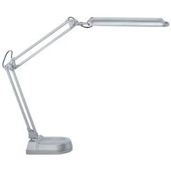 CERTEO MAUL – Lampe économe 11 W - Avec Pied, Argenté - Coloris: Argent -Lampe Soldes Boutique 15704691 4