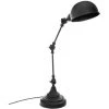 Lampe De Bureau En Métal Couleur Noire - L.32 X L.15 X H.55 Cm -PEGANE-