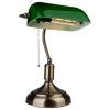 Lampe De Banquier Verte En Verre V-tac VT-7151 - Lampe De Bureau Retro Vintage - Lampe De Notaire - E27