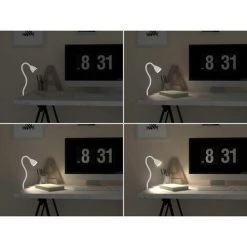 B.K.LICHT Lampe De Lecture LED / Luminaire De Chevet à Pince Blanche Dimmable Lampe De Table Lampe De Bureau -Lampe Soldes Boutique 16359208 5