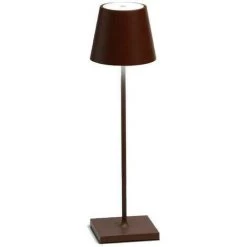 AILATI Poldina Pro Dimmable Lampe De Table À Led Rechargeable 2.2w LumiÈre Chaude 3000k Aluminium Couleur Corten Avec CÂble Usb Et Chargeur De Batterie Ld0340r3