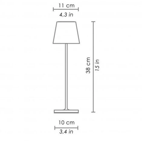 AILATI Poldina Pro Dimmable Lampe De Table À Led Rechargeable 2.2w LumiÈre Chaude 3000k Aluminium Couleur Corten Avec CÂble Usb Et Chargeur De Batterie Ld0340r3 2 AILATI Poldina Pro Dimmable Lampe De Table À Led Rechargeable 2.2w LumiÈre Chaude 3000k Aluminium Couleur Corten Avec CÂble Usb Et Chargeur De Batterie Ld0340r3 – Image 2