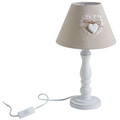 AUBRY GASPARD Lampe De Chevet En Bois Romantique Multicolore - Multicolore 2 AUBRY GASPARD Lampe De Chevet En Bois Romantique Multicolore - Multicolore – Image 2