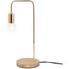 SCANDINAVIAN STYLE Lampe De Table De Style Scandinave Doré - Bois, Métal - Doré