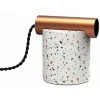 XANLITE - Lampe à Poser ÉCLIPSE En Terrazzo & Métal Cuivré, Culot E27 - XDLAPECLIPTRZO