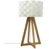 Lampe Bambou Moki H55 Blanc Atmosphera