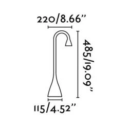 LENA LAMPE DE BUREAU BLANC LED 3W 4000K Cm 48,5X22X11,5 FARO BARCELONA 52057 -Lampe Soldes Boutique 19109327 3