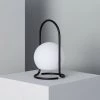 LEDKIA Lampe à Poser LED Portative Extérieure Métal 2.5W Mkono Avec Batterie Rechargeable USB Noir