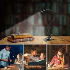 LED Lampe De Lecture, Lampe De Lecture USB 360° Flexible Rechargeable Lampe De Lecture De Chevet Lumière Clip Portable Luminosité Réglables Pour Lecture De Nuit, Kindle, Travail, Voyage LangRay 9 LED Lampe De Lecture, Lampe De Lecture USB 360° Flexible Rechargeable Lampe De Lecture De Chevet Lumière Clip Portable Luminosité Réglables Pour Lecture De Nuit, Kindle, Travail, Voyage LangRay -Lampe Soldes Boutique 20782376 5