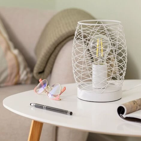 LEDKIA Lampe à Poser Métal Winbi Blanc - Blanc 2 LEDKIA Lampe à Poser Métal Winbi Blanc - Blanc – Image 2