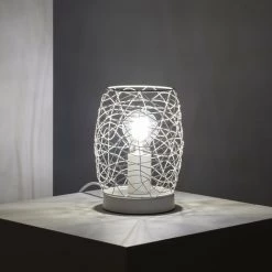 LEDKIA Lampe à Poser Métal Winbi Blanc - Blanc 9 LEDKIA Lampe à Poser Métal Winbi Blanc - Blanc -Lampe Soldes Boutique 22779553 5