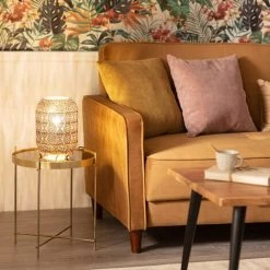 LEDKIA Lampe à Poser Métal Aerba Dorée - Dorée -Lampe Soldes Boutique 22779625 3