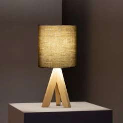 LEDKIA Lampe à Poser Bois Kanuni Olive - Olive 8 LEDKIA Lampe à Poser Bois Kanuni Olive - Olive -Lampe Soldes Boutique 22779653 4