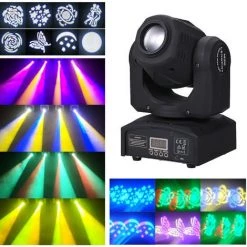 ASUPERMALL 90W Led Lyres De Scene Dmx512 Son Maitre-Esclave D'Epuration D'Execution Automatique 9/11 8 Canaux Rotating Modeles 14 Couleurs Changeantes Lampe Scene Pour Dj Disco Club De Soiree De Mariage Danse Bar Eclairage
