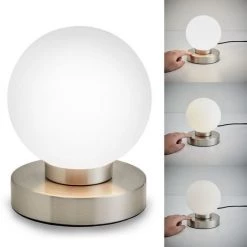 B.K.LICHT Lampe De Table Lampe De Chevet Fonction TOUCH Lampe De Bureau Salon Chambre