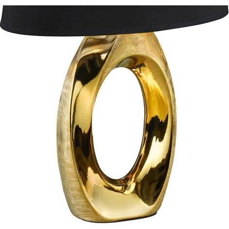 LÚZETE - LAMPE DE TABLE FERNSBY CÉRAMIQUE OR 52CM - Or 5 LÚZETE - LAMPE DE TABLE FERNSBY CÉRAMIQUE OR 52CM - Or – Image 5