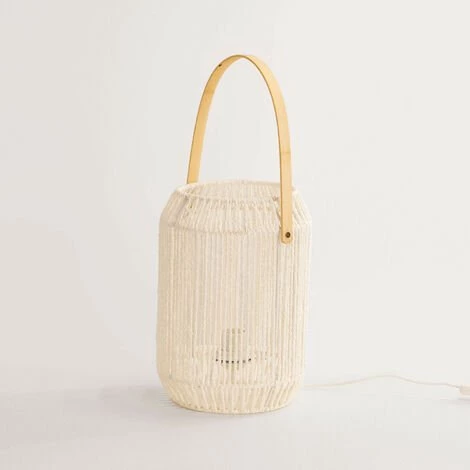 Lampe En Papier Tressé Balamp SKLUM Papier Tressé - Ø22 Cm 1 Lampe En Papier Tressé Balamp SKLUM Papier Tressé - Ø22 Cm