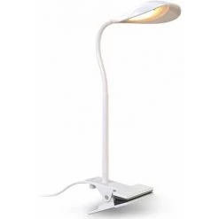B.K.Licht Lampe De Lecture à Pince, Flexible & Pivotante, Platine LED 3,5W, 350Lm, Lumière Blanche Chaude 3000K, Lampe De Bureau, Hauteur 40cm