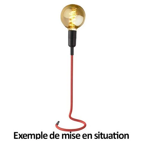 MILLUMINE Grande Lampe Sur Pied En Câble Rouge Stand UP - Rouge 1 MILLUMINE Grande Lampe Sur Pied En Câble Rouge Stand UP - Rouge