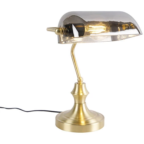 QAZQA Banker - Lampe De Notaire Classique/Antique - 1 Lumière - L 265 Mm - Doré/Laiton - Classique/Antique - Éclairage Intérieur - Salon I Chambre - Doré/Laiton 1 QAZQA Banker - Lampe De Notaire Classique/Antique - 1 Lumière - L 265 Mm - Doré/Laiton - Classique/Antique - Éclairage Intérieur - Salon I Chambre - Doré/Laiton