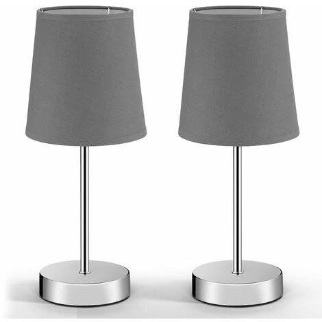 MONZANA 2x Lampes De Chevet Avec Abat-jour Anthracite Lampe De Table Bureau Moderne Maison Déco Intérieur Hauteur 32 Cm 1 MONZANA 2x Lampes De Chevet Avec Abat-jour Anthracite Lampe De Table Bureau Moderne Maison Déco Intérieur Hauteur 32 Cm