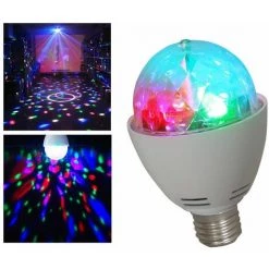 IBIZA LIGHT MINI EFFET DE LUMIERE ROTATIF A 4 LED RVBA