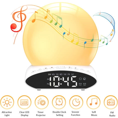 ASUPERMALL Multifonction 4 En 1 Fm Radio Eveil Lumiere Reveil T-Ime Projecteur Lampe De Bureau 2 * Memoire Exploite Alimente Par Une Pile Aaa Fonction L-Ed Affichage Appuyez Sur C-Ontrole 20 Couleurs Changeantes / Mode Statique 20 Niveaux Reglable Luminosite Variabl 1 ASUPERMALL Multifonction 4 En 1 Fm Radio Eveil Lumiere Reveil T-Ime Projecteur Lampe De Bureau 2 * Memoire Exploite Alimente Par Une Pile Aaa Fonction L-Ed Affichage Appuyez Sur C-Ontrole 20 Couleurs Changeantes / Mode Statique 20 Niveaux Reglable Luminosite Variabl