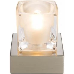 ETC-SHOP Lampe De Chevet Touch Lamp Lampe De Chevet Claire Moderne, Métal Argenté Verre Satiné, 1x LED 3W 210Lm 3000K, HxLxP 10,5x9x9 Cm 7 ETC-SHOP Lampe De Chevet Touch Lamp Lampe De Chevet Claire Moderne, Métal Argenté Verre Satiné, 1x LED 3W 210Lm 3000K, HxLxP 10,5x9x9 Cm -Lampe Soldes Boutique 27096290 4