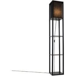QAZQA Stojan - Lampadaire Moderne - 1 Lumière - H 159 Cm - Noir - Moderne - Éclairage Intérieur - Salon I Chambre I Cuisine I Salle à Manger - Noir 7 QAZQA Stojan - Lampadaire Moderne - 1 Lumière - H 159 Cm - Noir - Moderne - Éclairage Intérieur - Salon I Chambre I Cuisine I Salle à Manger - Noir -Lampe Soldes Boutique 27162755 3