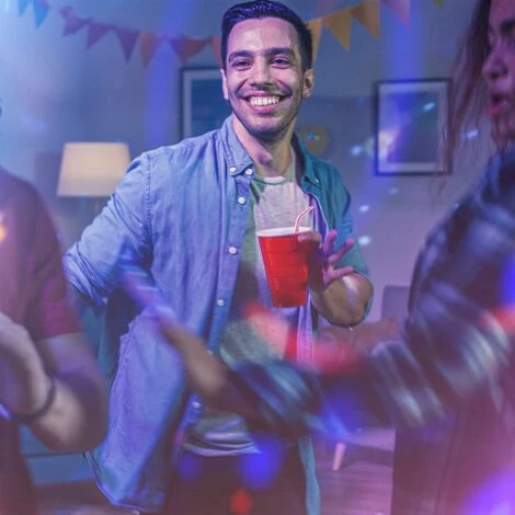 B.K.Licht Luminaire LED D’ambiance Avec Capteur De Musique Et Changement De Couleurs, éclairage De Fête, Boule Disco, Ambiance Boîte De Nuit, Lampe De Table Multi Couleurs 4 B.K.Licht Luminaire LED D’ambiance Avec Capteur De Musique Et Changement De Couleurs, éclairage De Fête, Boule Disco, Ambiance Boîte De Nuit, Lampe De Table Multi Couleurs – Image 4