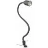 B.K.LICHT Lampe De Lecture LED Pivotante Bras Flexible Lampe à Pince Pour Bureau Chevet Noir Avec Ampoule LED GU10 5W 3000K