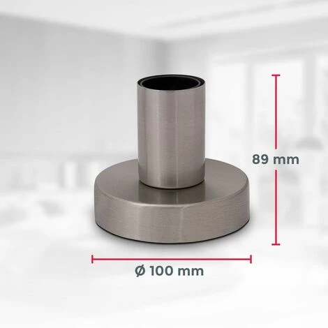 B.K.LICHT Lampe De Chevet Rétro Lampe De Table Métal Nickel Mat Douille E27 Câble Avec Interrupteur Lampe à Poser Vintage Ø10cm 4 B.K.LICHT Lampe De Chevet Rétro Lampe De Table Métal Nickel Mat Douille E27 Câble Avec Interrupteur Lampe à Poser Vintage Ø10cm – Image 4