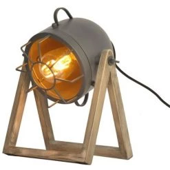 BARCELONA LED Lampe à Poser "Tachicom" E27 | Gris - Gris -Lampe Soldes Boutique 27276190 4