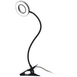 HAPPYSHOPPING Lampe De Bureau Aclip LED Cool And Warm Alimentation USB Bicolore, Noir