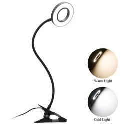 HAPPYSHOPPING Lampe De Bureau Aclip LED Cool And Warm Alimentation USB Bicolore, Noir -Lampe Soldes Boutique 27501878 3
