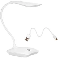 HAPPYSHOPPING Lampe De Bureau De Chargement USB Tactile LED 3 Niveaux De Luminosite Reglable Lumiere Blanche 8 HAPPYSHOPPING Lampe De Bureau De Chargement USB Tactile LED 3 Niveaux De Luminosite Reglable Lumiere Blanche -Lampe Soldes Boutique 28063119 4