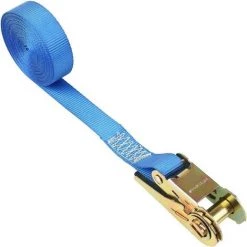 MVPOWER 10 PCS Sangle De Serrage à Cliquet Monobloc En Polyester Et Acier, CE (25mm X 6m, 800kg, Bleu) -Lampe Soldes Boutique 28196288 4