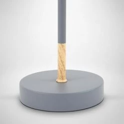 B.K.LICHT Lampe De Table Tissu Gris, Douille E27, Ø 20cm, Interrupteur Câble, Câble De 140cm Lampe De Chevet 9 B.K.LICHT Lampe De Table Tissu Gris, Douille E27, Ø 20cm, Interrupteur Câble, Câble De 140cm Lampe De Chevet -Lampe Soldes Boutique 28271675 5