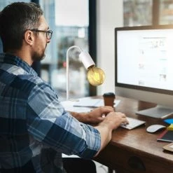 B.K.LICHT Lampe De Lecture Pivotante Retro Industriel Avec Interrupteur à Câble I Patte à Vis I E27 I Lampe à Pince I Métal I Blanc 7 B.K.LICHT Lampe De Lecture Pivotante Retro Industriel Avec Interrupteur à Câble I Patte à Vis I E27 I Lampe à Pince I Métal I Blanc -Lampe Soldes Boutique 28271690 3