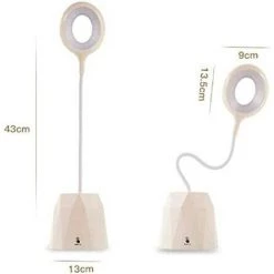 BRIDAY Lampe De Bureau LED, Lampe De Table Pour La Protection Des Yeux Avec 3 Modes D’éclairage, Intensité Variable, Protection Des Yeux Et Rotation à 360 ° -Lampe Soldes Boutique 28592532 4