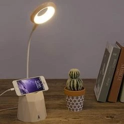 BRIDAY Lampe De Bureau LED, Lampe De Table Pour La Protection Des Yeux Avec 3 Modes D’éclairage, Intensité Variable, Protection Des Yeux Et Rotation à 360 ° -Lampe Soldes Boutique 28592532 5