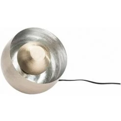 AMADEUS Lampe à Poser En Métal Argenté Samuel 20.5 Cm Argent - Argent