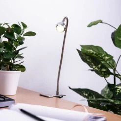 ETC-SHOP Lampe De Table D'écriture LED Salle à Manger Lampe De Lecture à Pince Chrome Spot Flexo Mobile -Lampe Soldes Boutique 28853285 3